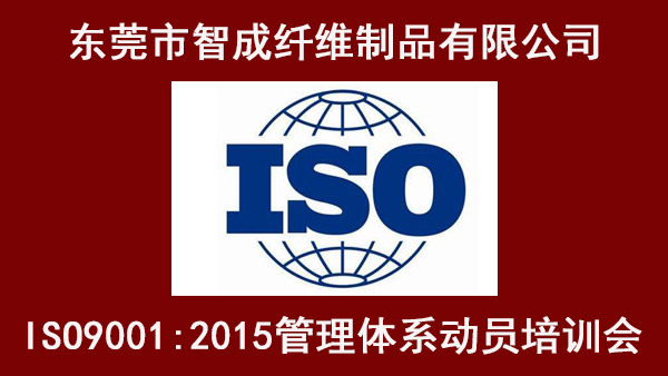 东莞市智成纤维制品有限公司ISO管理体系动员培训大会